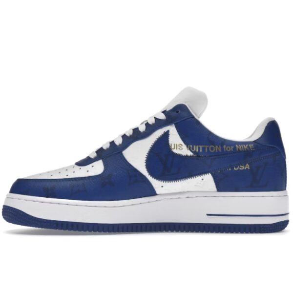Louis Vuitton Nike Air Force 1 Low By Virgil Abloh White Royal - Imagen 2