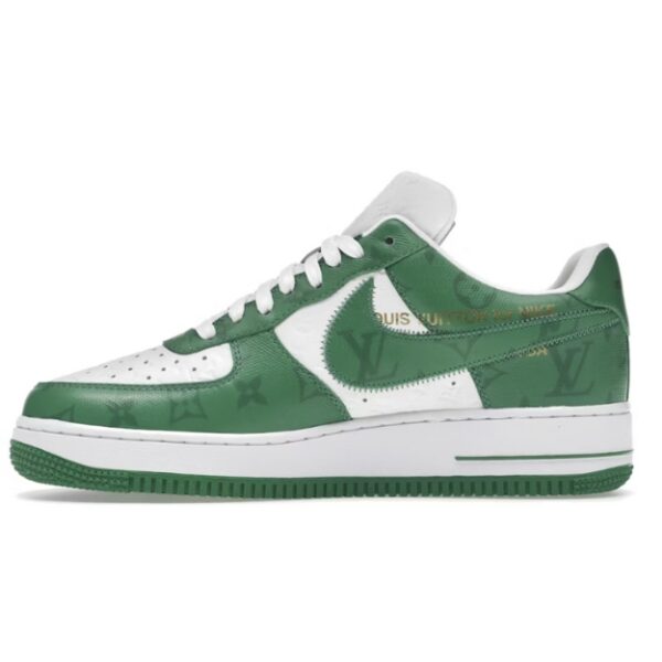 Louis Vuitton Nike Air Force 1 Low By Virgil Abloh White Green - Imagen 2