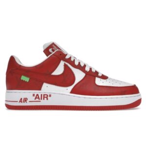 Louis Vuitton Nike Air Force 1 Low By Virgil Abloh White Red