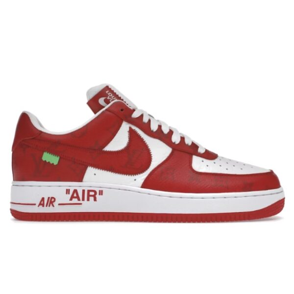 Louis Vuitton Nike Air Force 1 Low By Virgil Abloh White Red